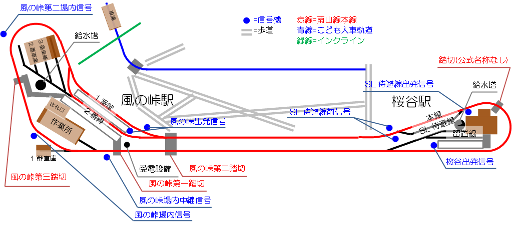南山線路線図